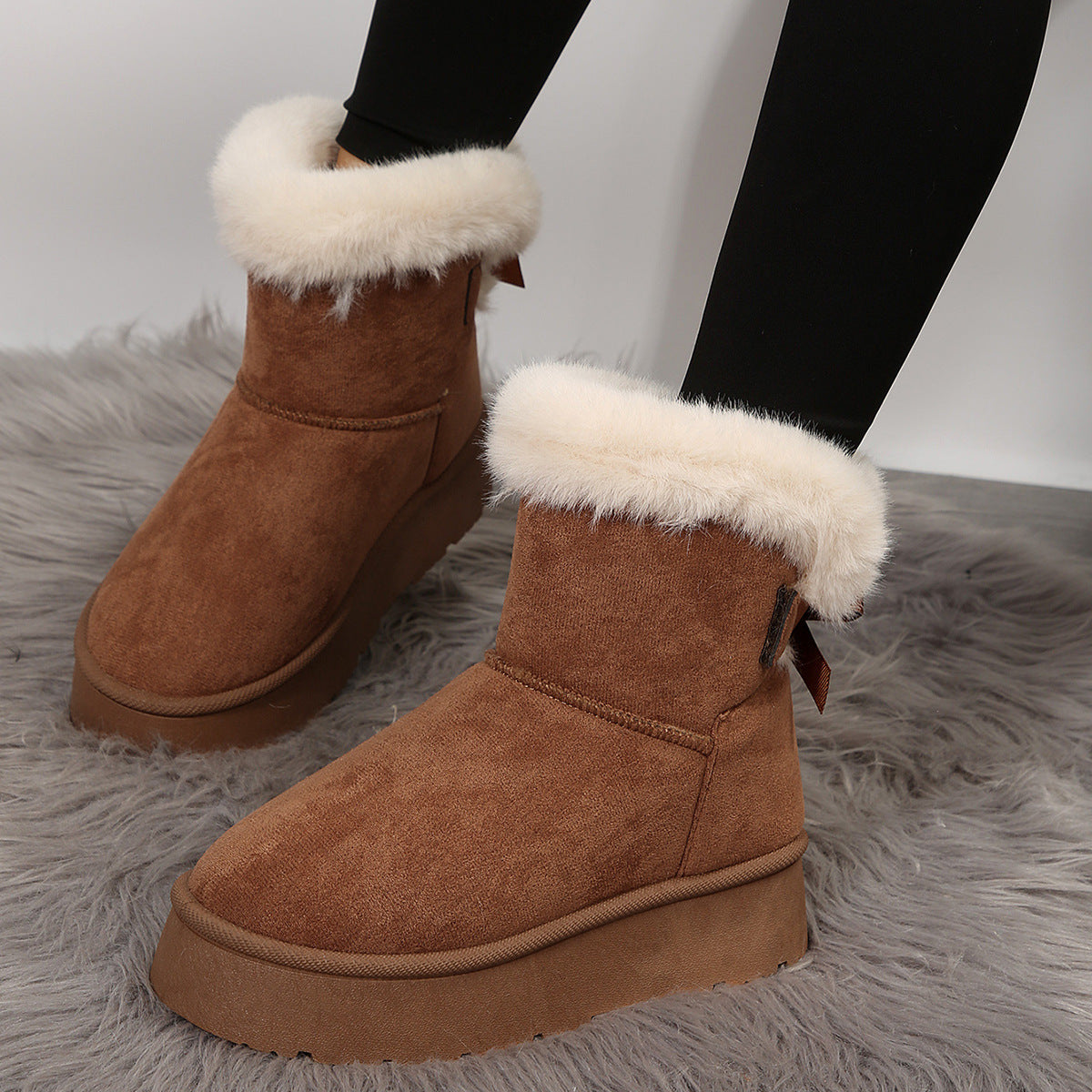 Bellanica - Bow-Knot Warm Snow Boots