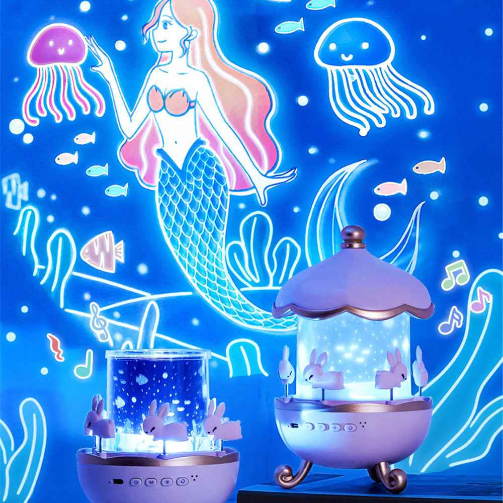 Rotating Night Light Projector for Kids' Rooms