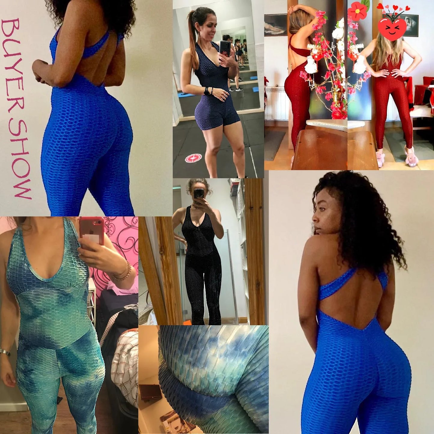 Bellanica - Sexy Backless Fitness Halter Jumpsuit