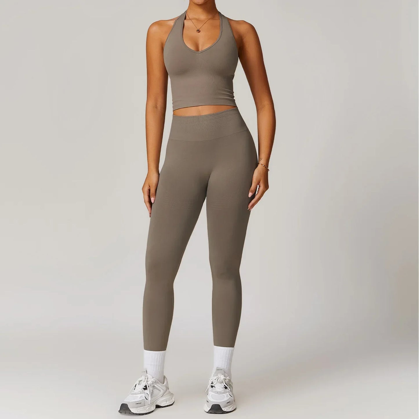 Bellanica - Seamless Ribbed 2-Piece Yoga Set