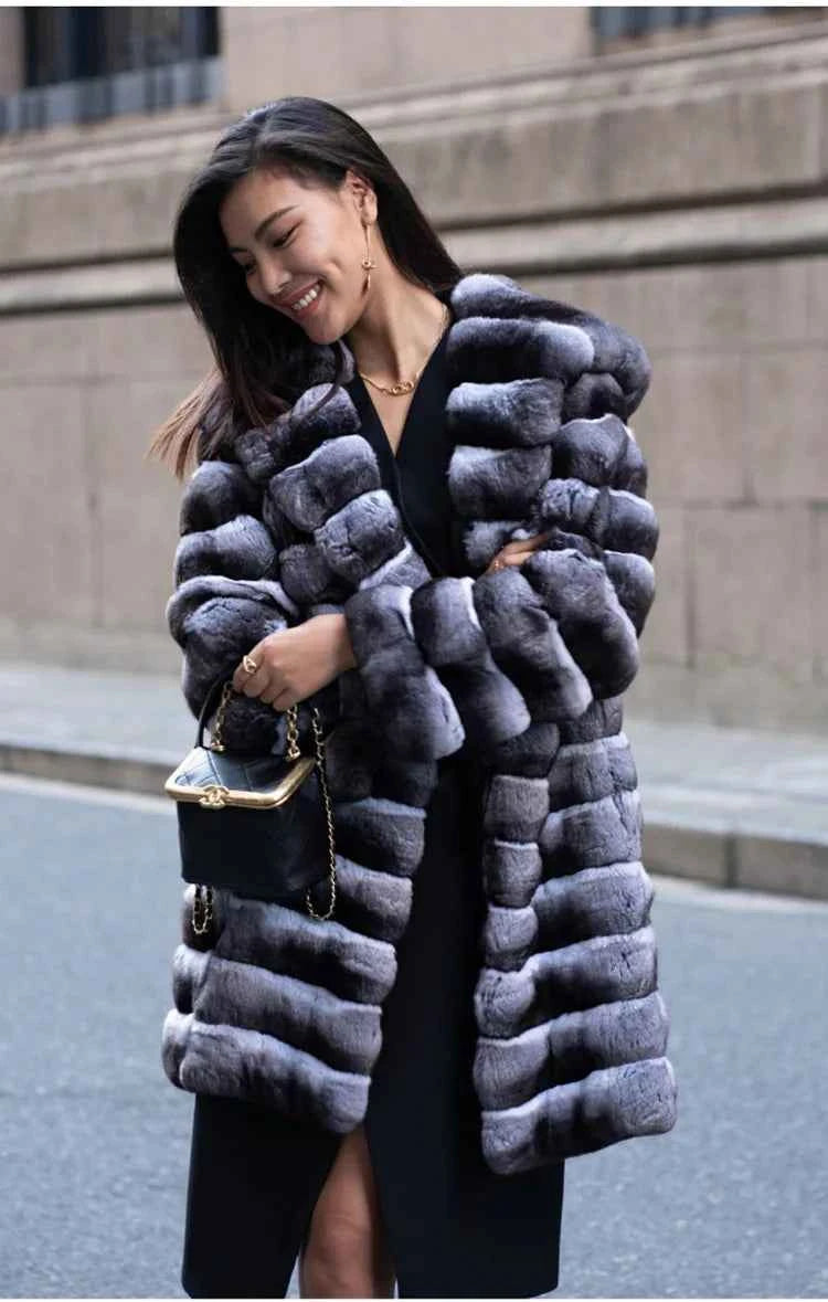 Long Faux Fur Coat Jacket