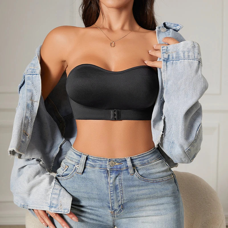 Bellanica - Slip-Proof Seamless Padded Strapless Bralette