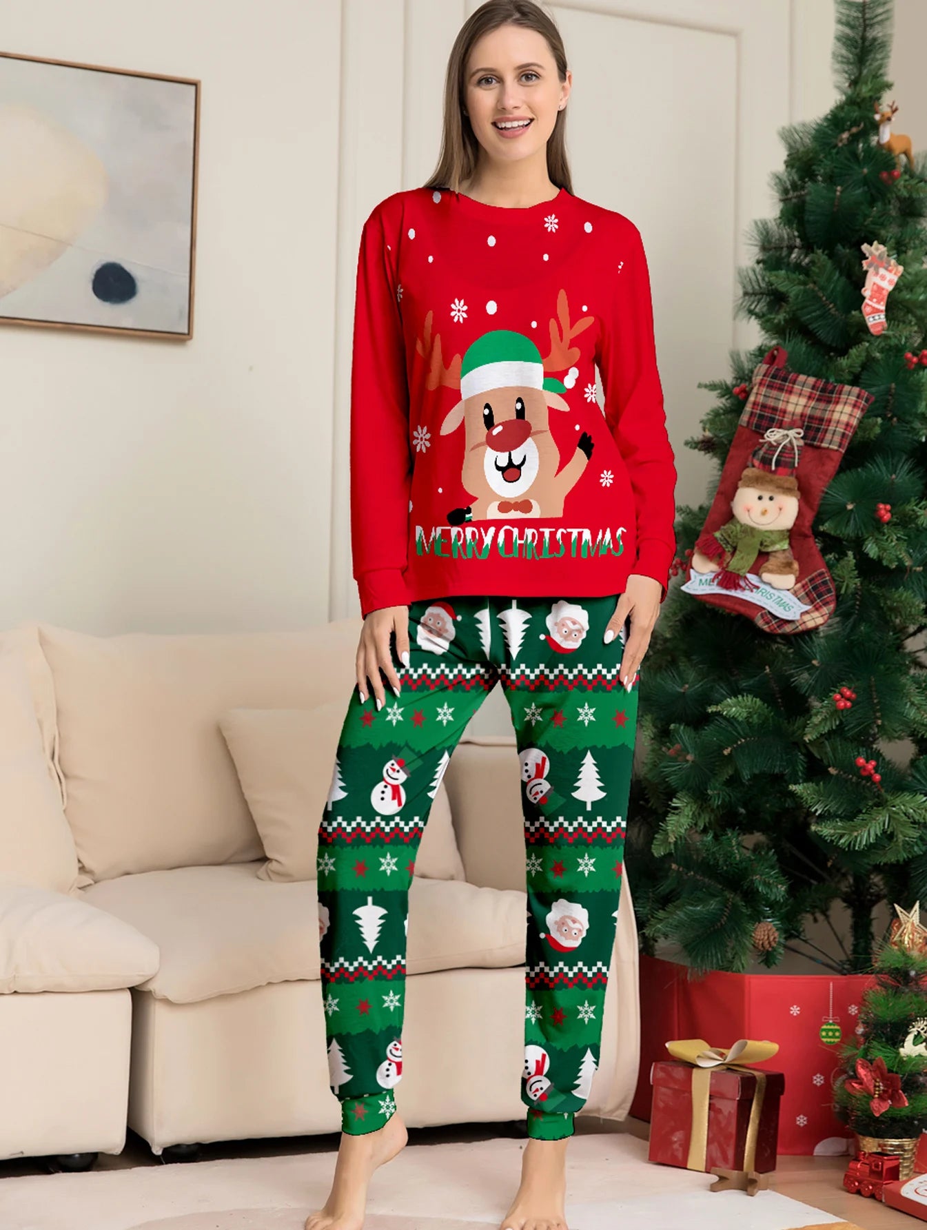 Bellanica - Couples Family Christmas Pajamas