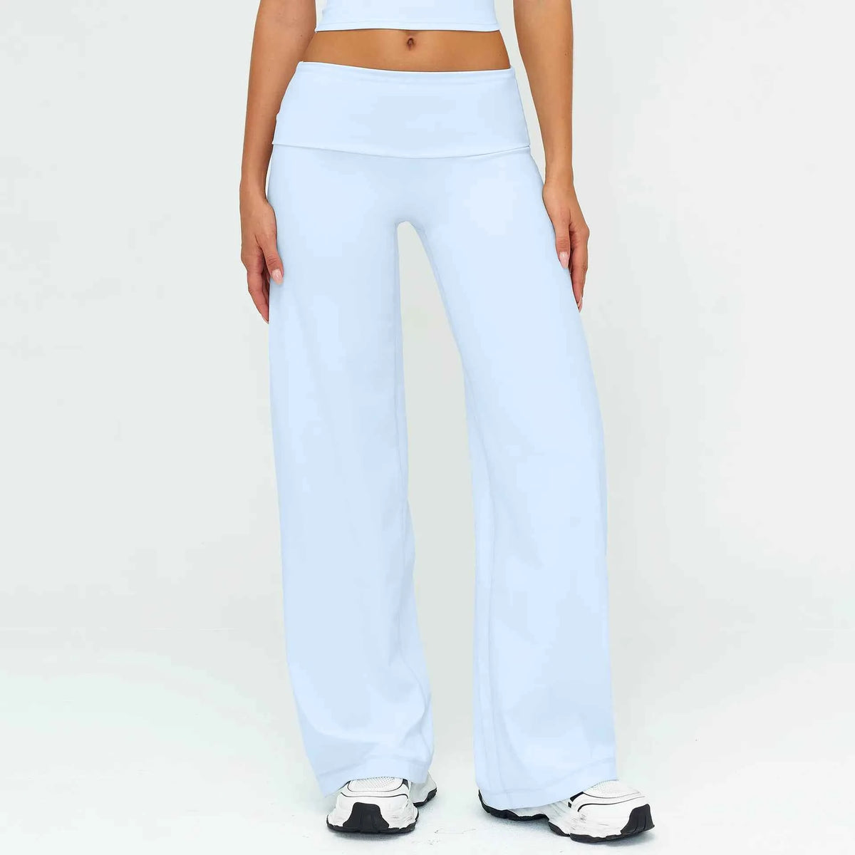 Womens Loose Wide-Leg Sports Leggings