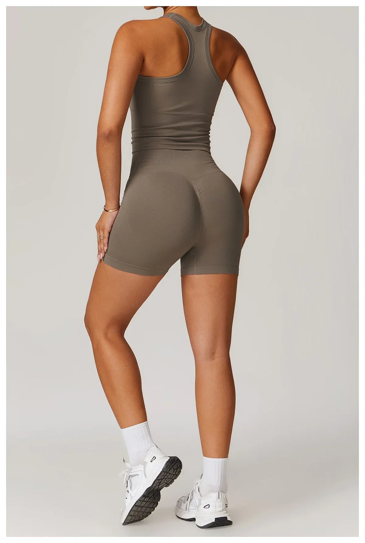 Bellanica - Seamless Ribbed 2-Piece Yoga Set