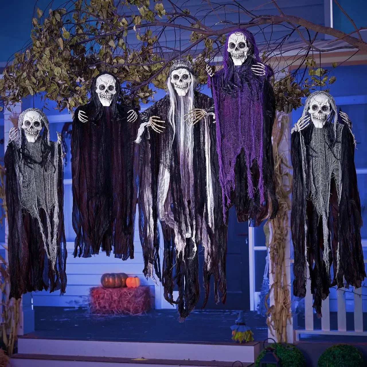 Bellannica - Sound-Activated Light-Up Halloween Ghosts