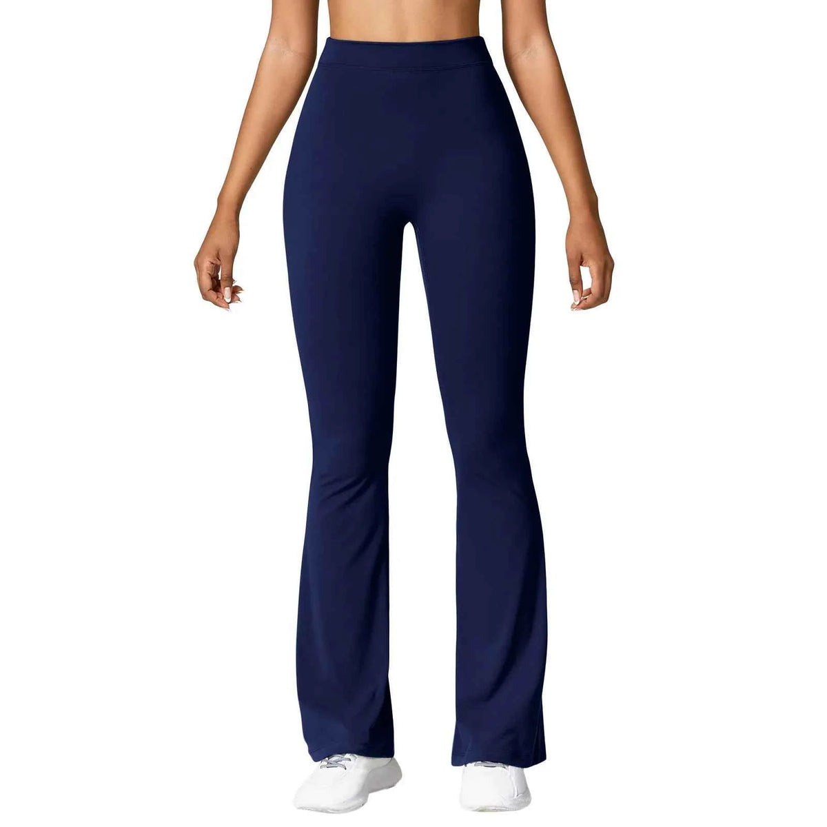 V-Back High-Waist Flare Leggings