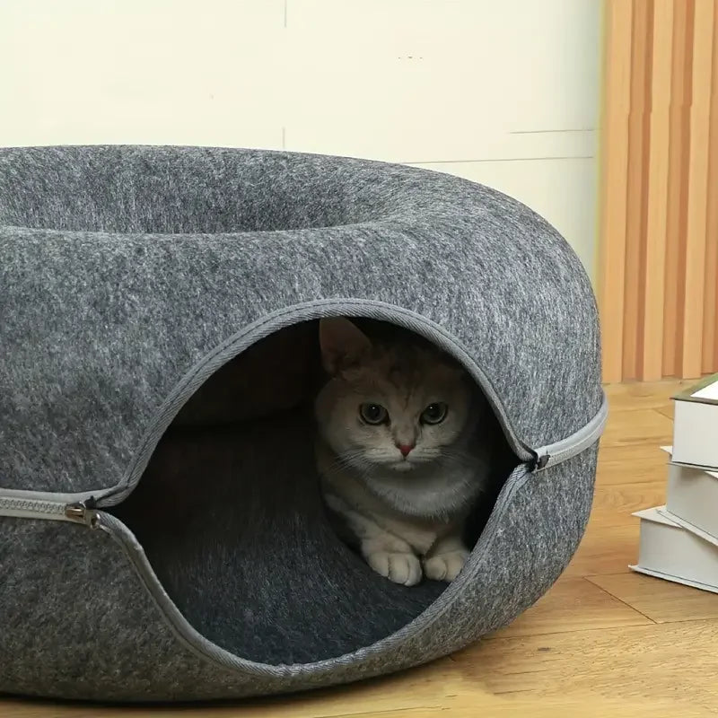 Bellanica - Detachable Felt Cat Tunnel Bed