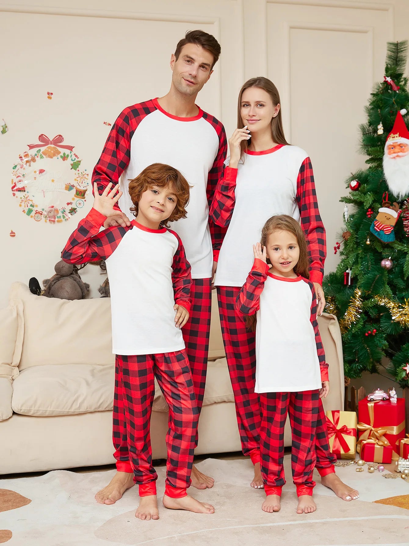 Bellanica - Plaid Christmas Family Pajamas