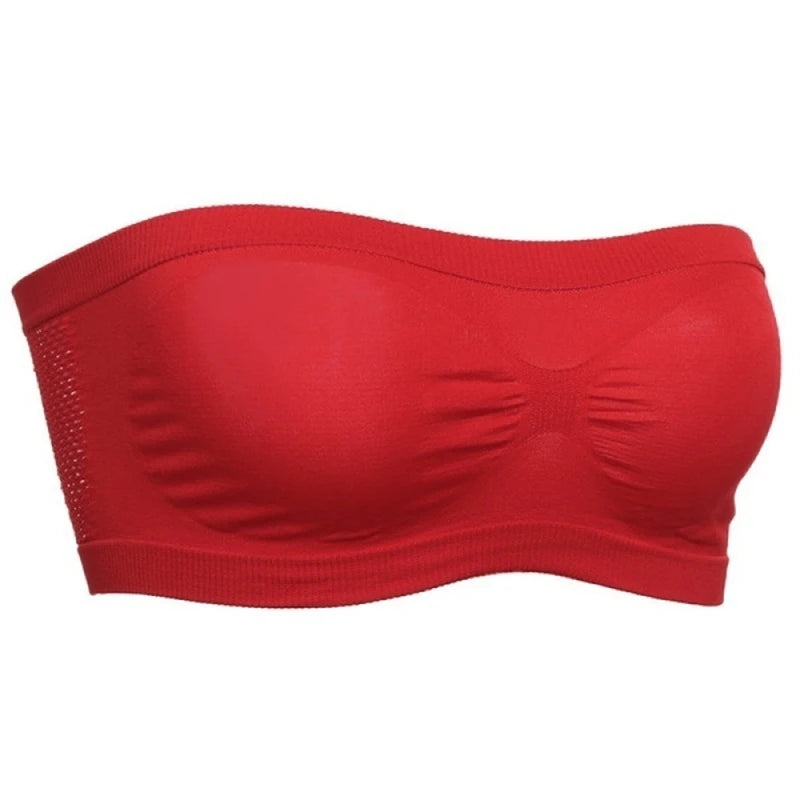 Bellanica - Breathable Mesh Strapless Bandeau Bra