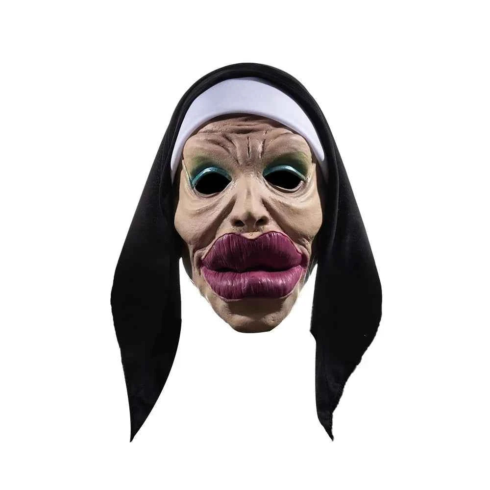Big Lips Nun Party Mask