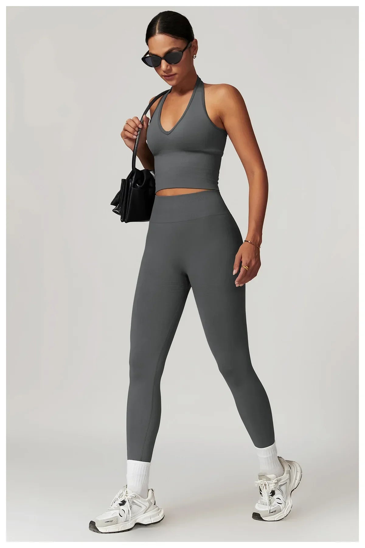 Bellanica - Seamless Ribbed 2-Piece Yoga Set