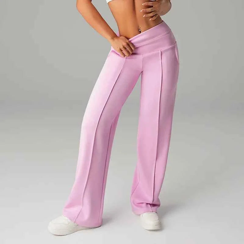 High-Waist Wide-Leg Yoga Pants for Women
