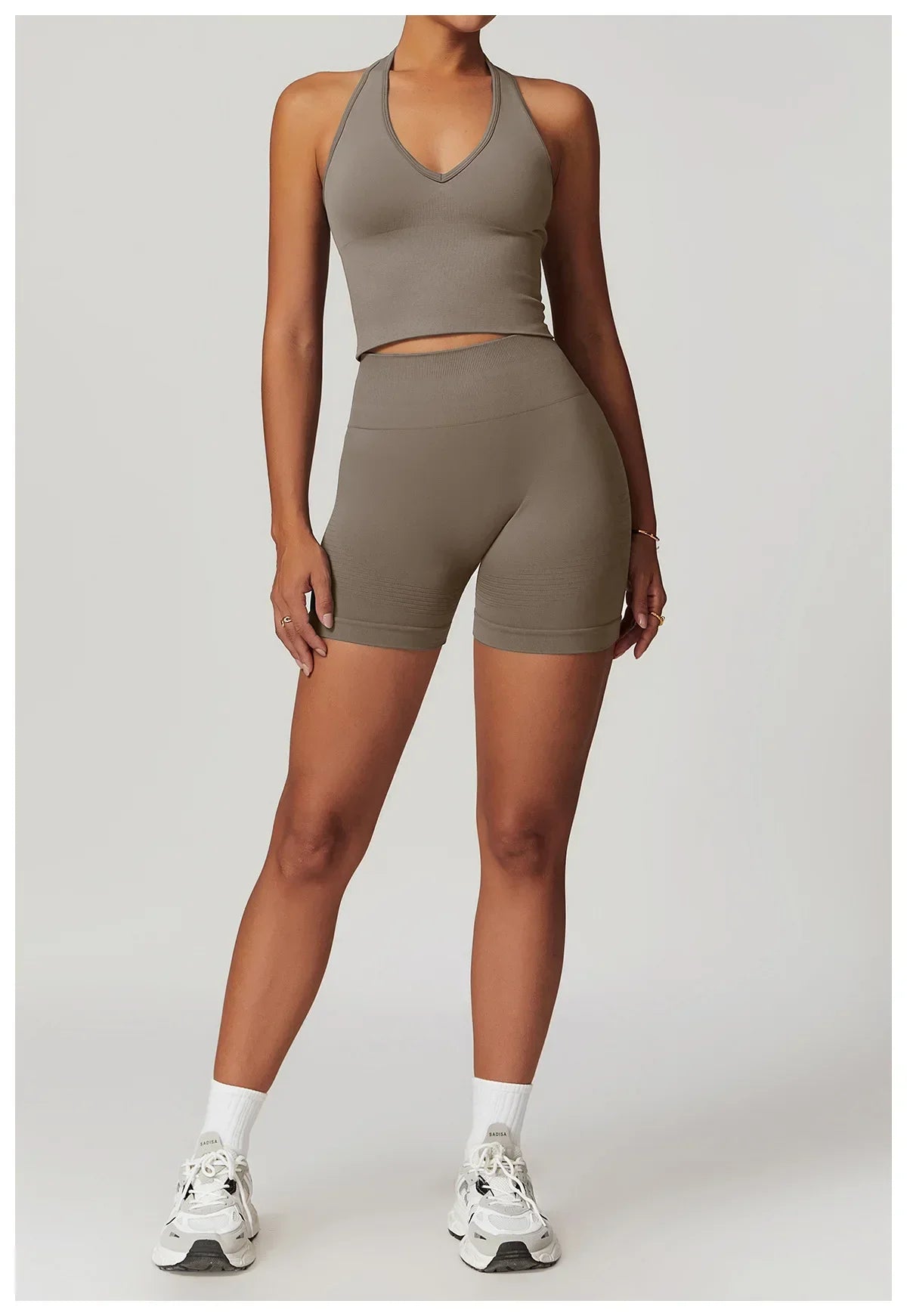 Bellanica - Seamless Ribbed 2-Piece Yoga Set