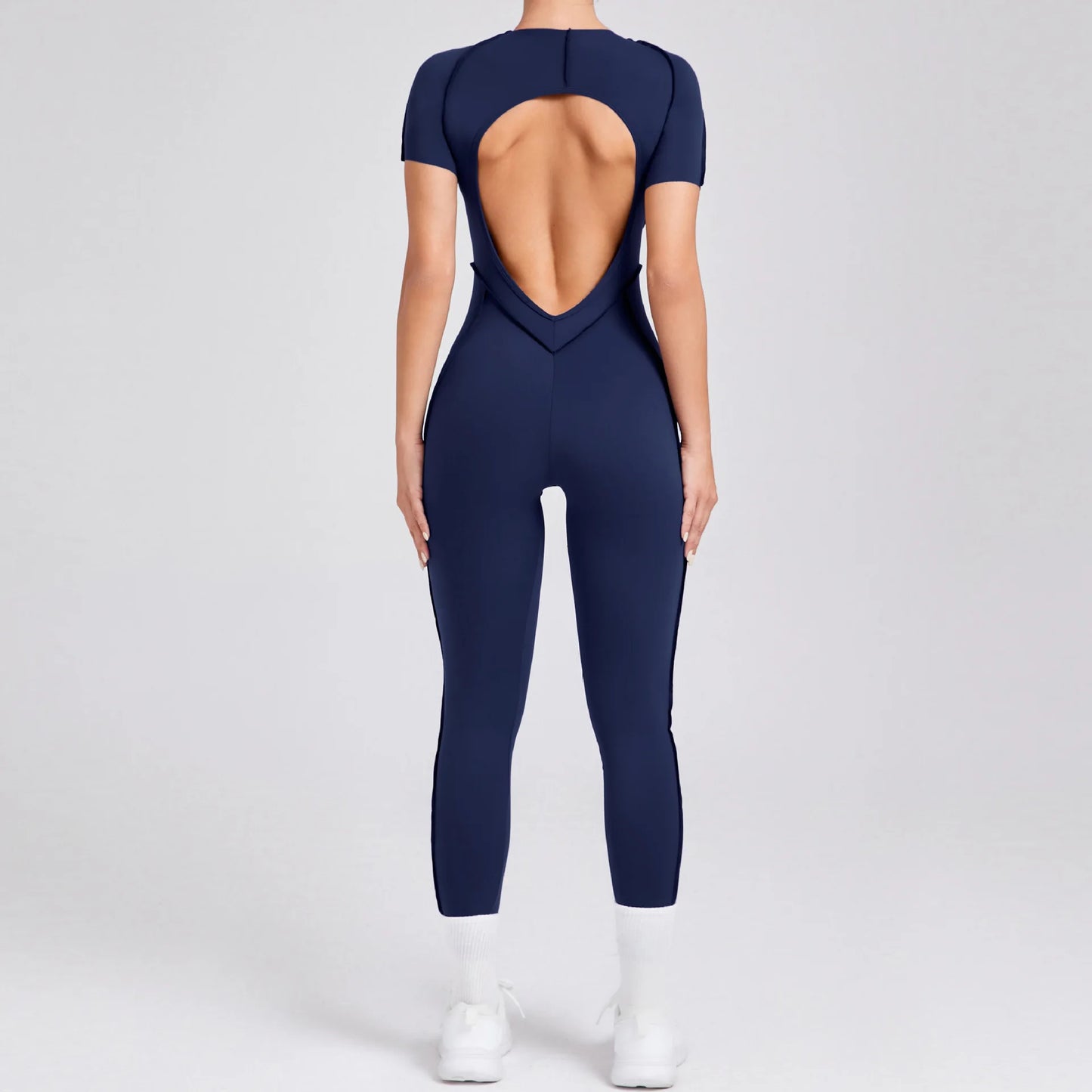 Bellanica - One-piece padded backless slim jumpsuit