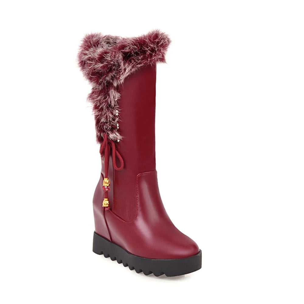 Bellanica - Fur mid-calf boots
