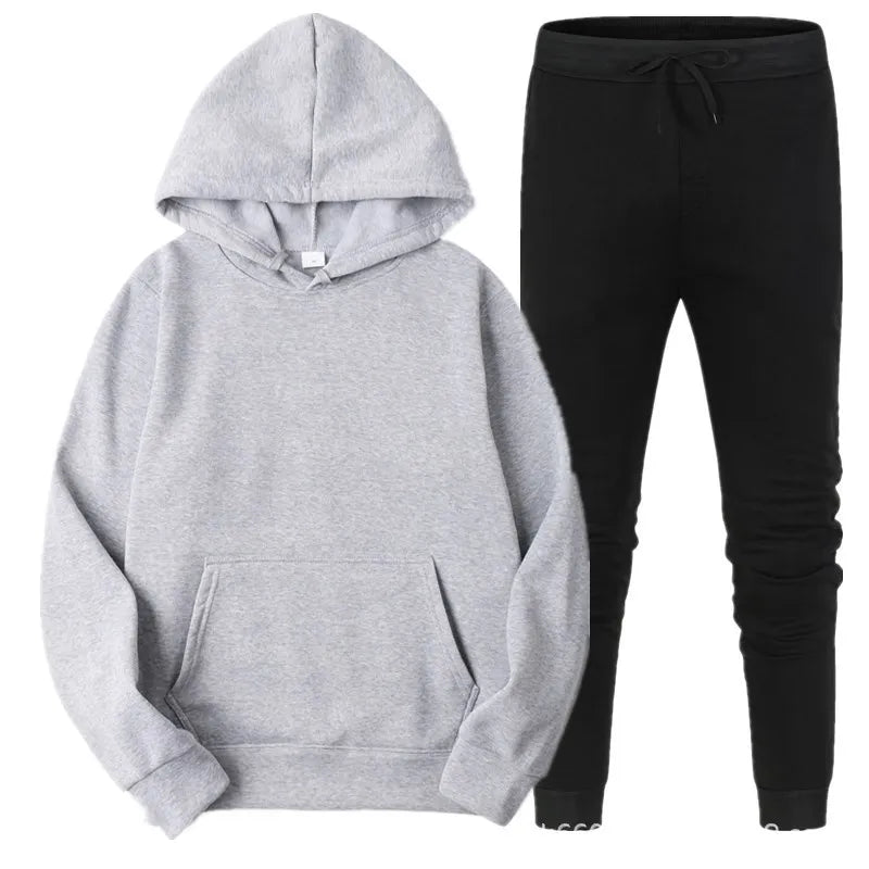 Bellanica - Men’s Solid Hoodie Pants Set