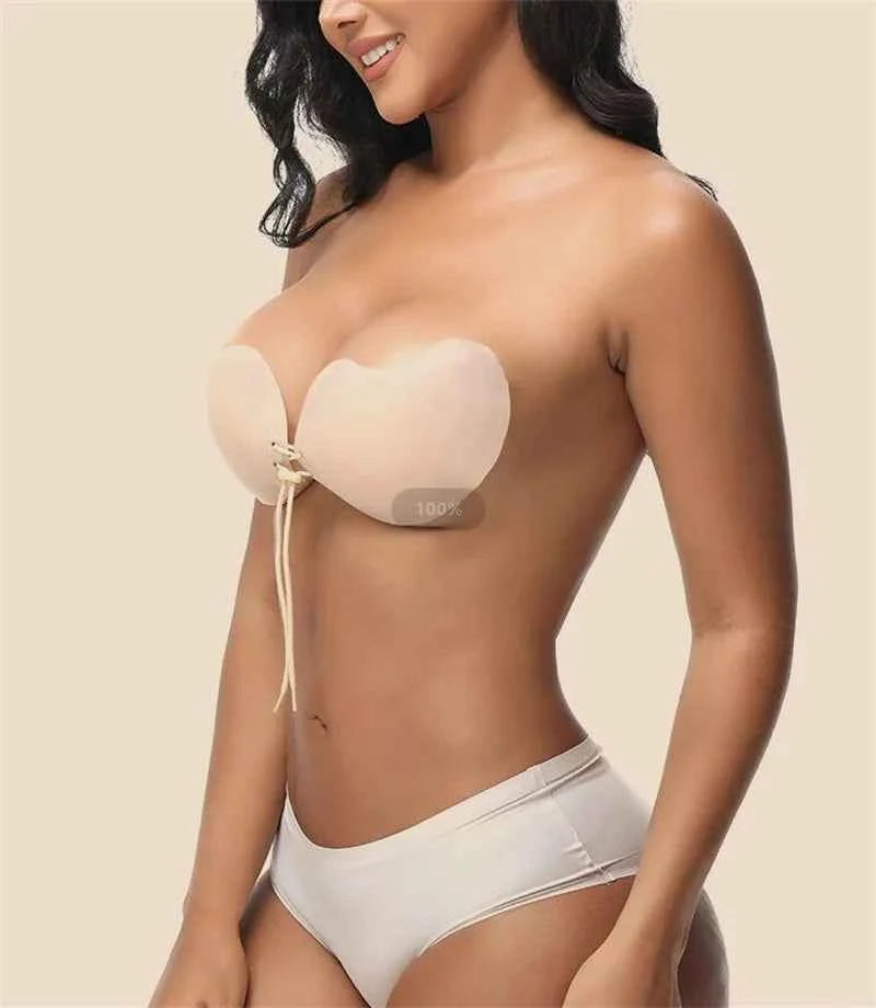 Adjustable Sticky Strapless Push-Up Bra