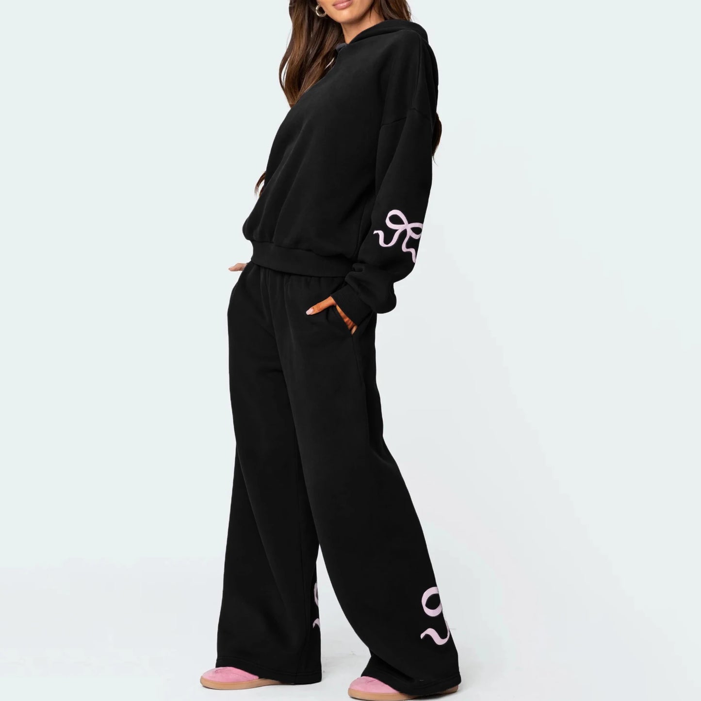 Bellanica - Y2K Bow Hoodie & Pants Set