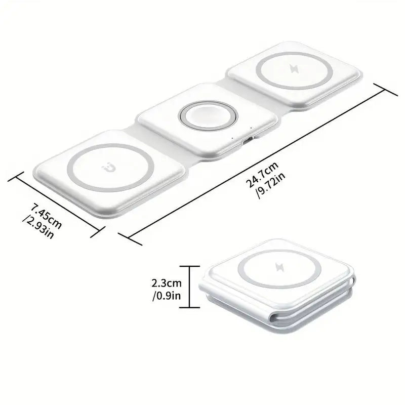 Bellanica - Magnetic Wireless Charger 3-in-1 Magsafe