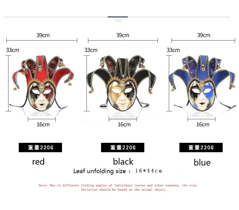 Bellanica - Joker Venetian Masquerade Party Mask
