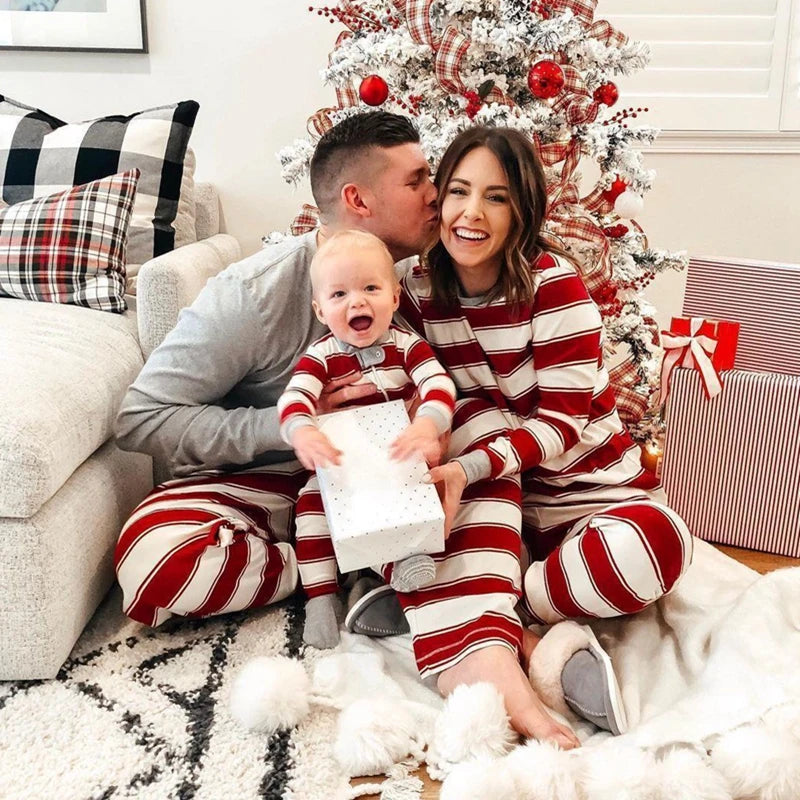 Bellanica - Striped Christmas Family Pajama