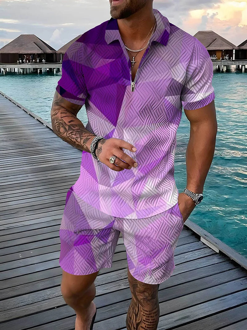 Bellanica - 3D Geometric Print Men's Set