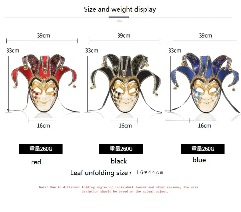 Bellanica - Joker Venetian Masquerade Party Mask