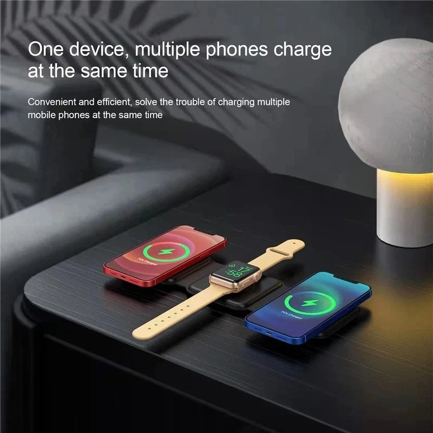 Bellanica - Magnetic Wireless Charger 3-in-1 Magsafe