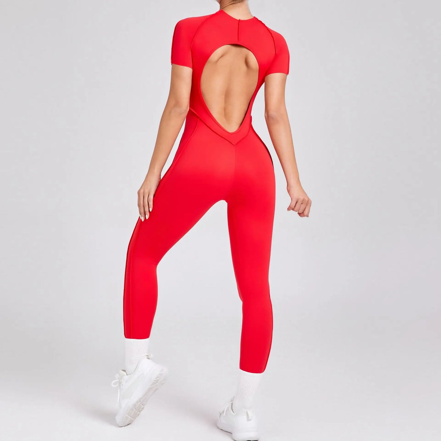 Bellanica - One-piece padded backless slim jumpsuit