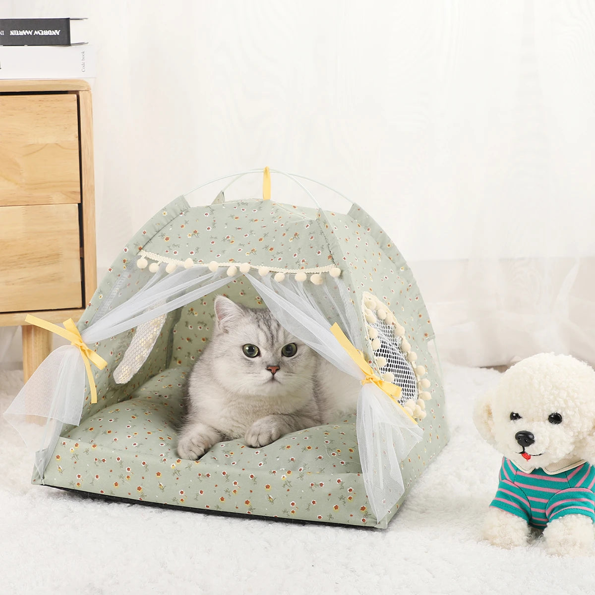 Bellanica - Cat Tent Bed & Accessories Set