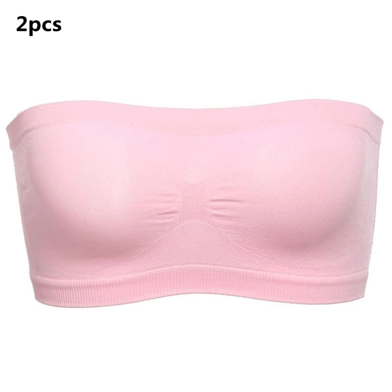 Bellanica - Breathable Mesh Strapless Bandeau Bra