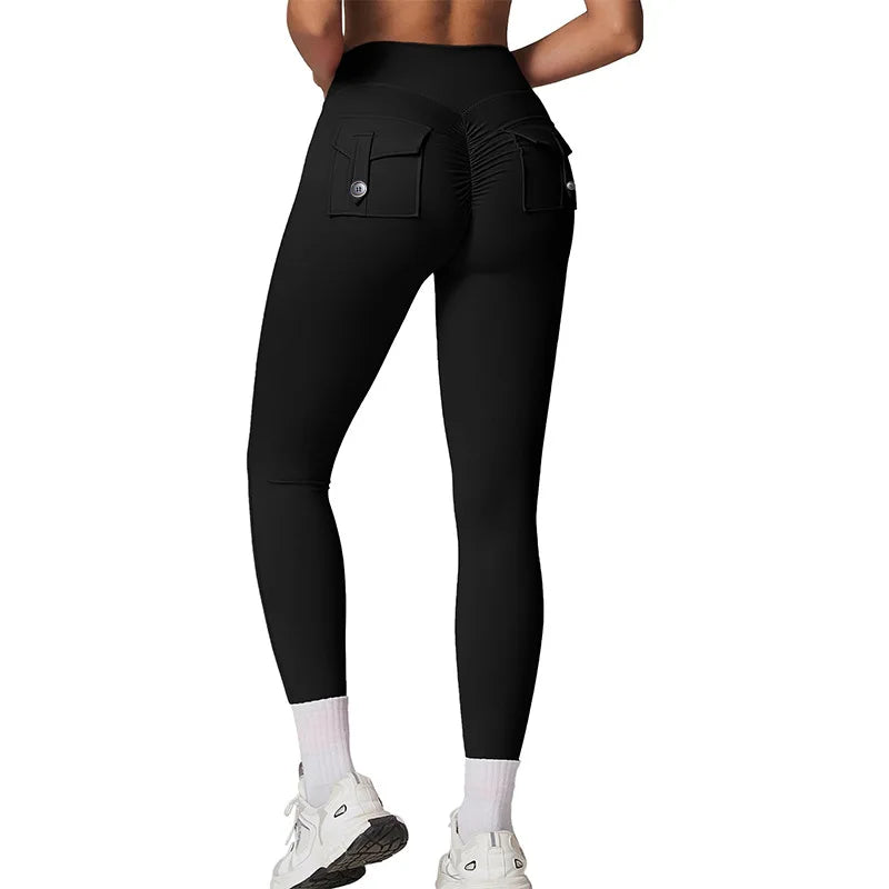 Bellanica - Women Wide-Leg Stretch Yoga Pants with Back Pockets