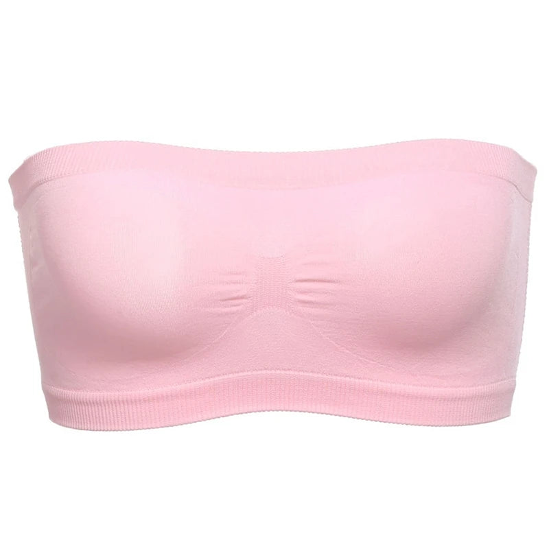 Bellanica - Breathable Mesh Strapless Bandeau Bra