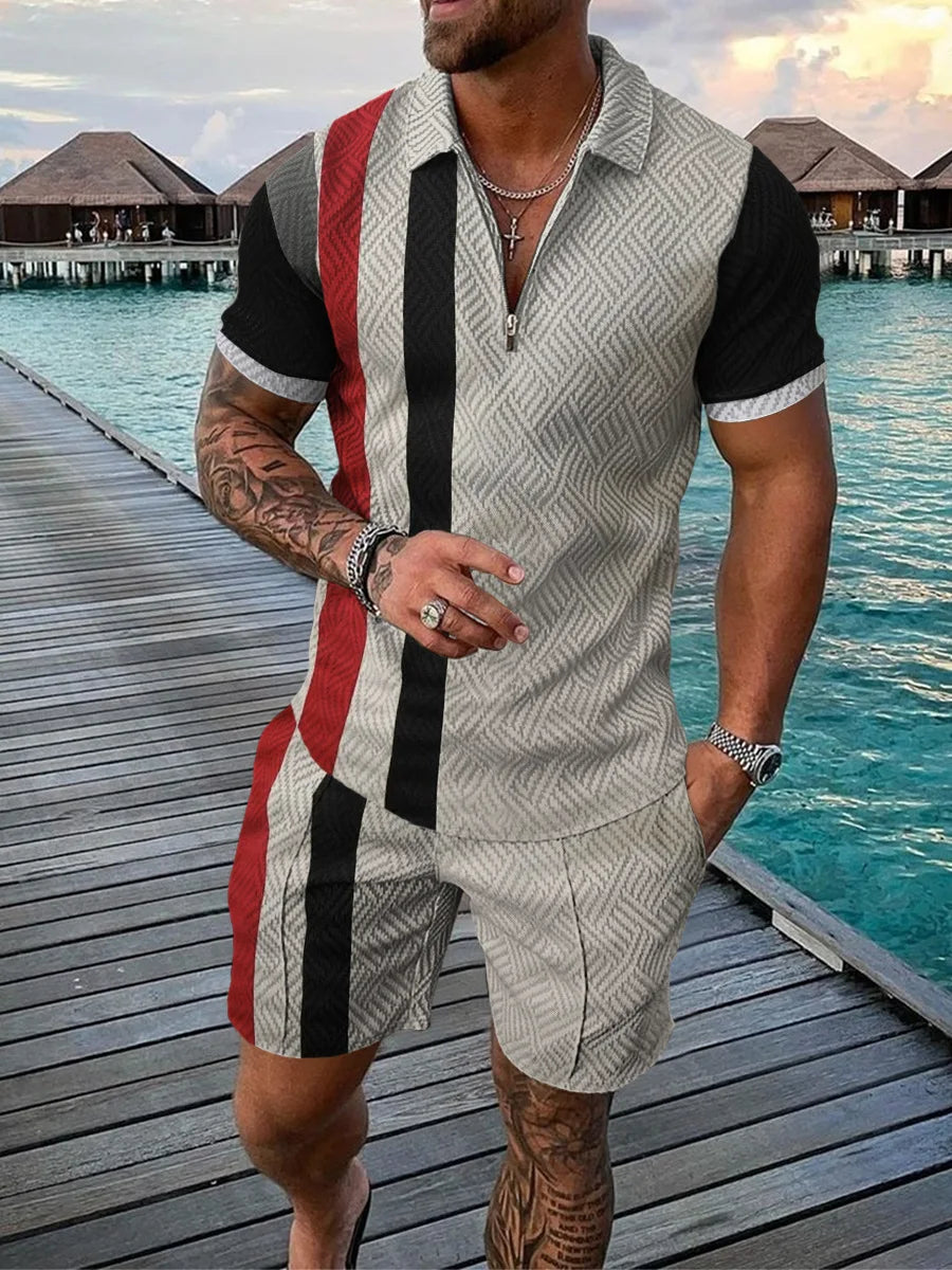 Bellanica - 3D Stripe Men's Summer Set