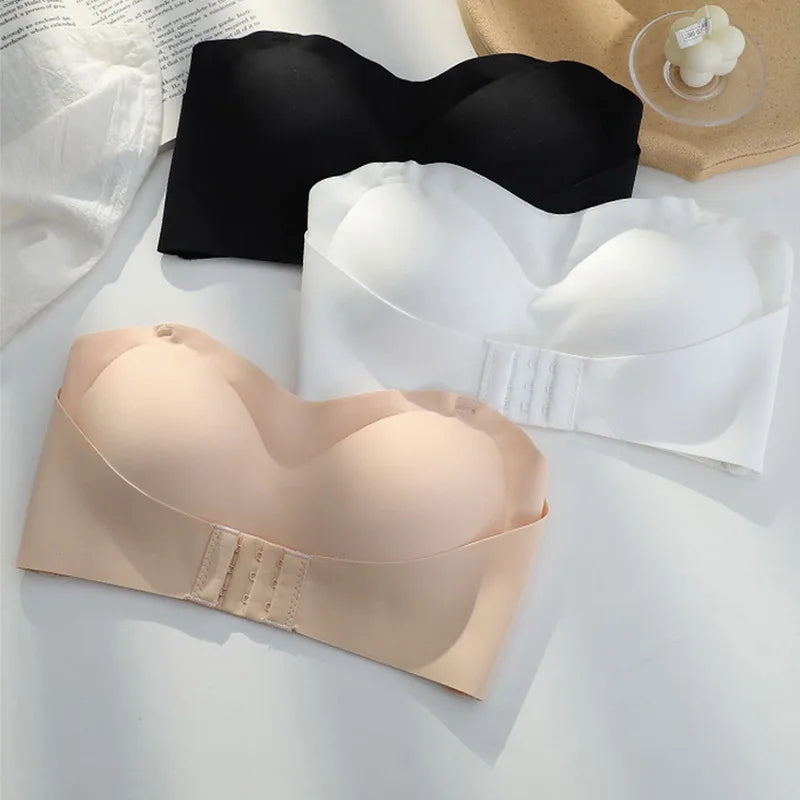 Bellanica - Invisible Strapless Push-Up Bra Plus Size