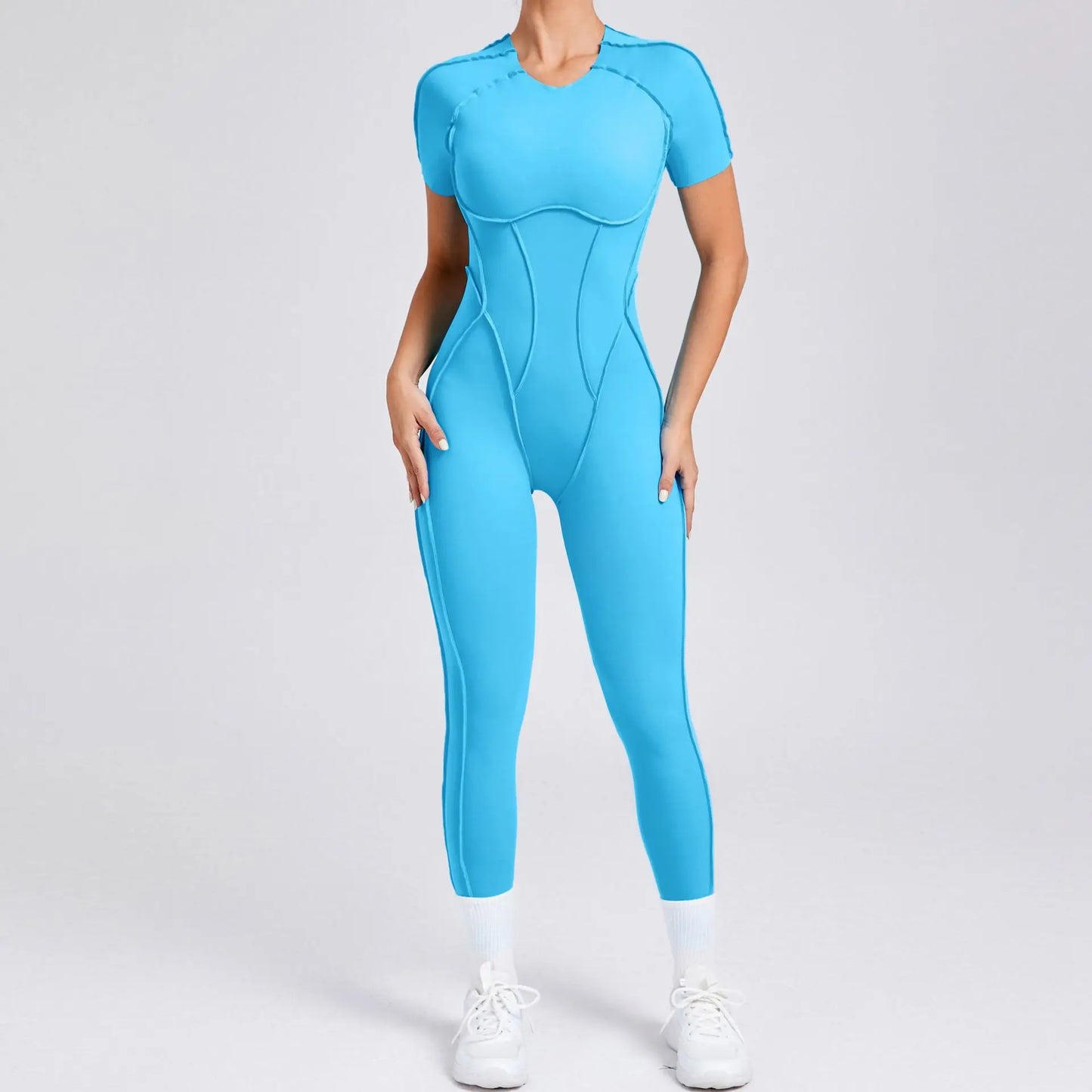 Bellanica - One-piece padded backless slim jumpsuit