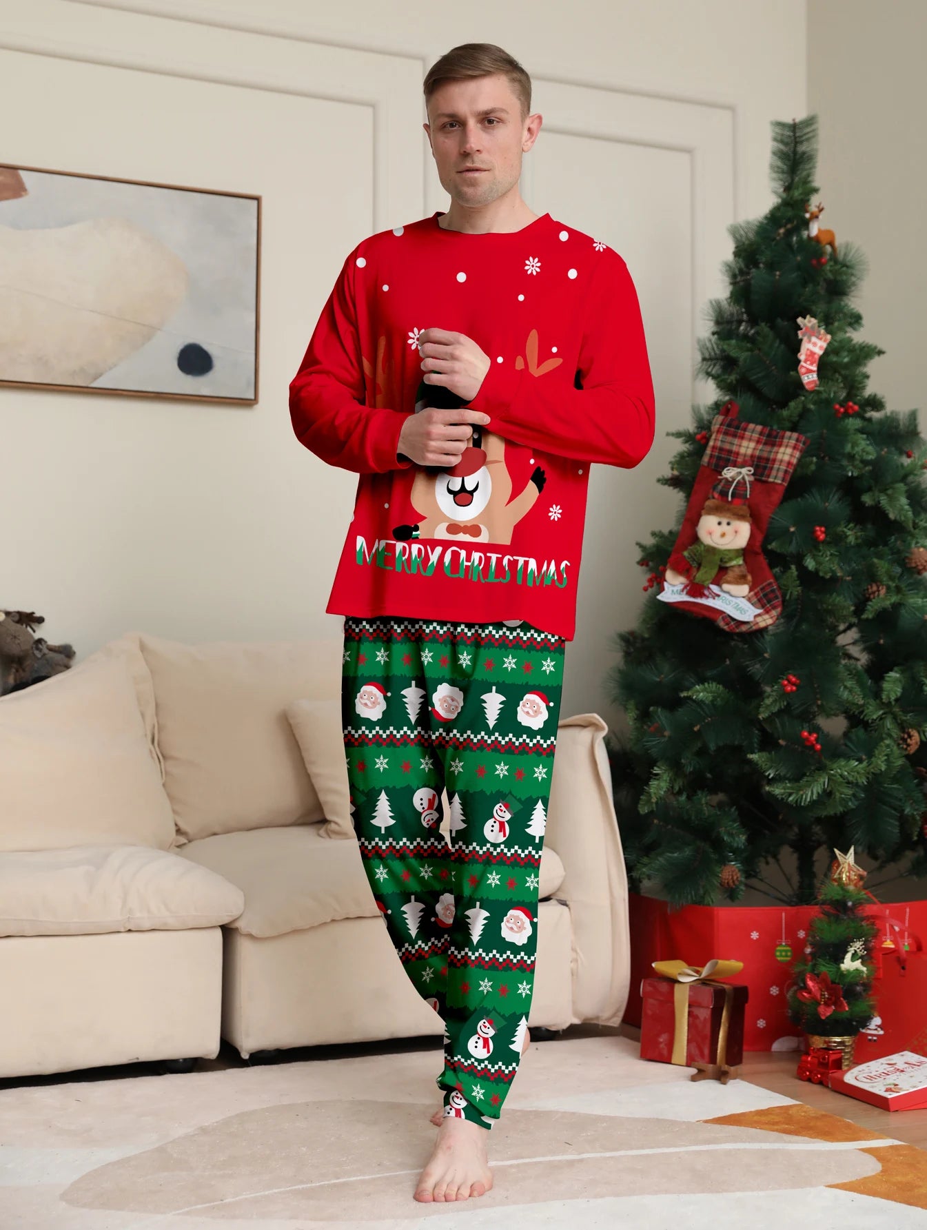 Bellanica - Couples Family Christmas Pajamas