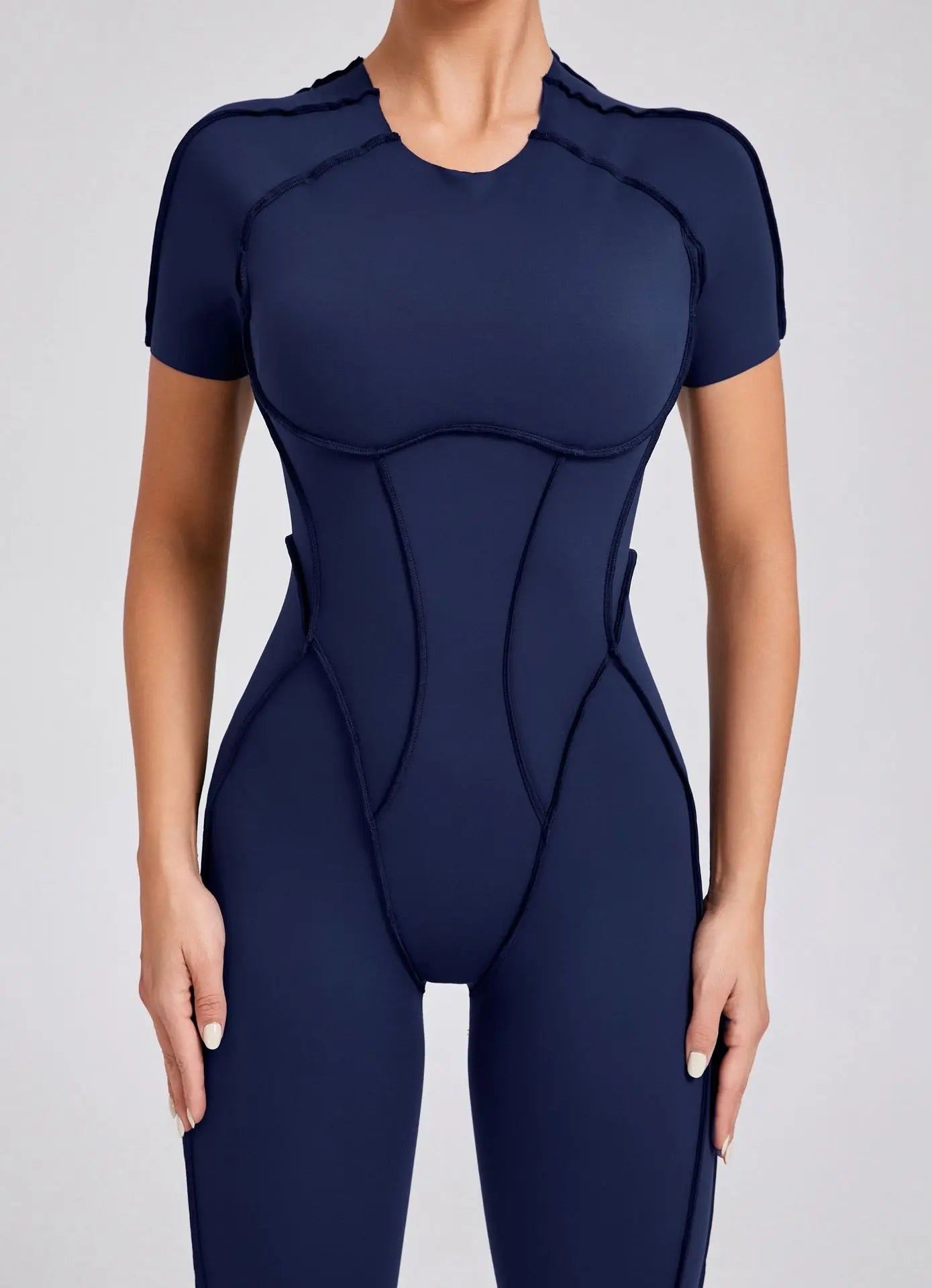 Bellanica - One-piece padded backless slim jumpsuit