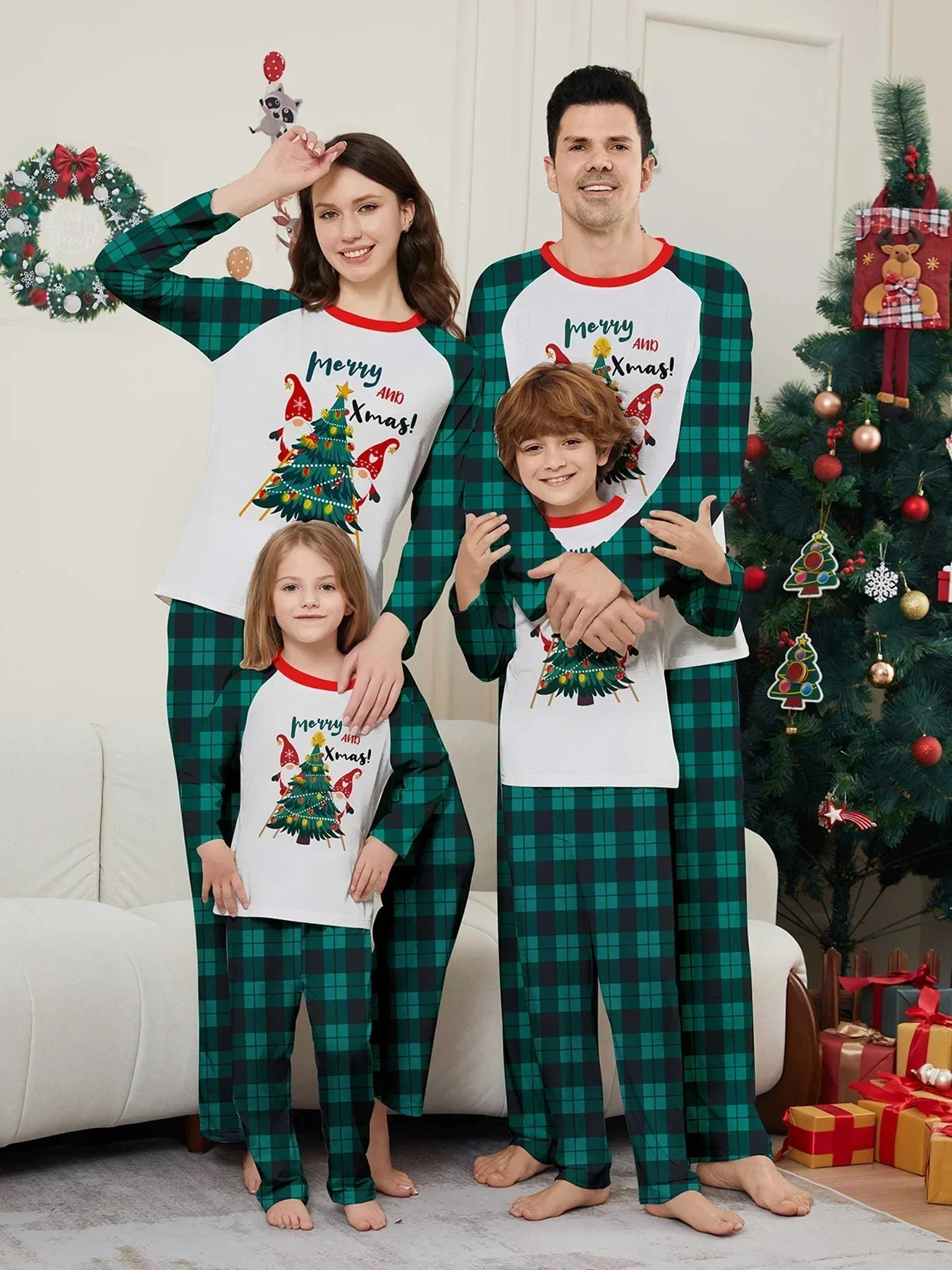 Bellanica - Elk Plaid Family Pajamas