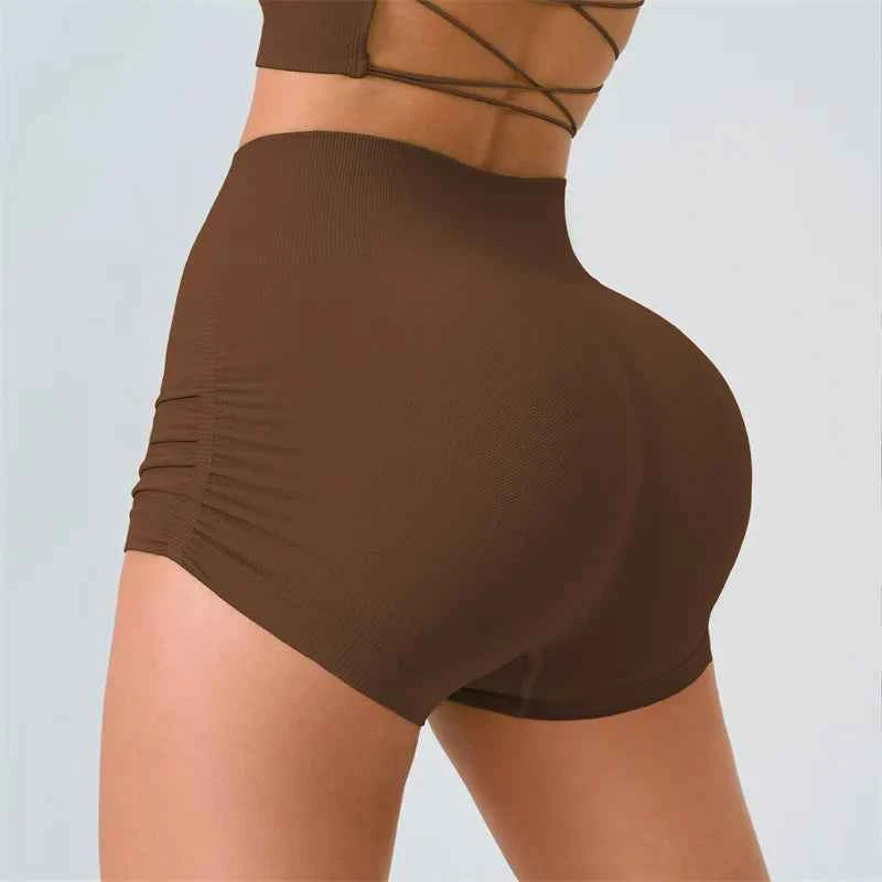 Seamless High-Waist Scrunch Shorts
