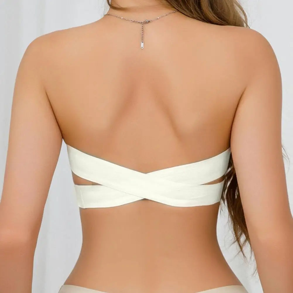 Bellenica - Strapless Anti-Slip Invisible Half-Cup Bra