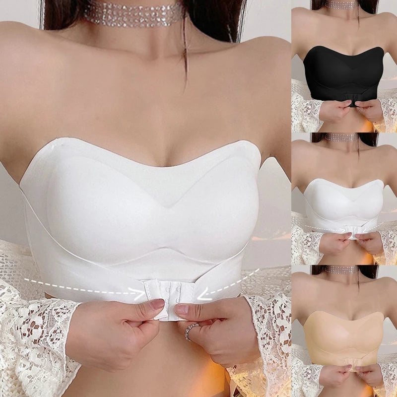 Bellanica - Invisible Strapless Push-Up Bra Plus Size