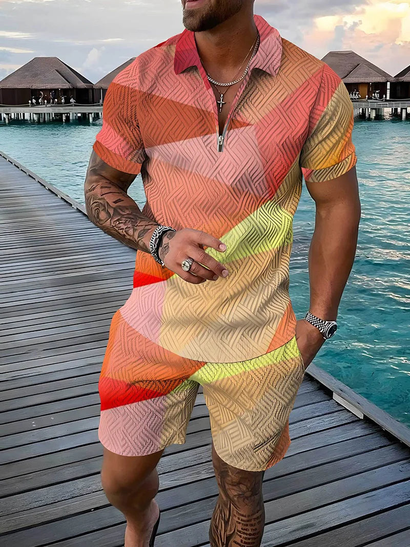 Bellanica - 3D Geometric Print Men's Set