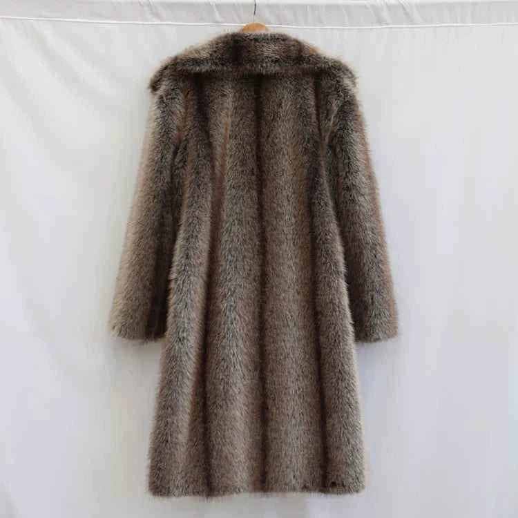 Long winter mink coat