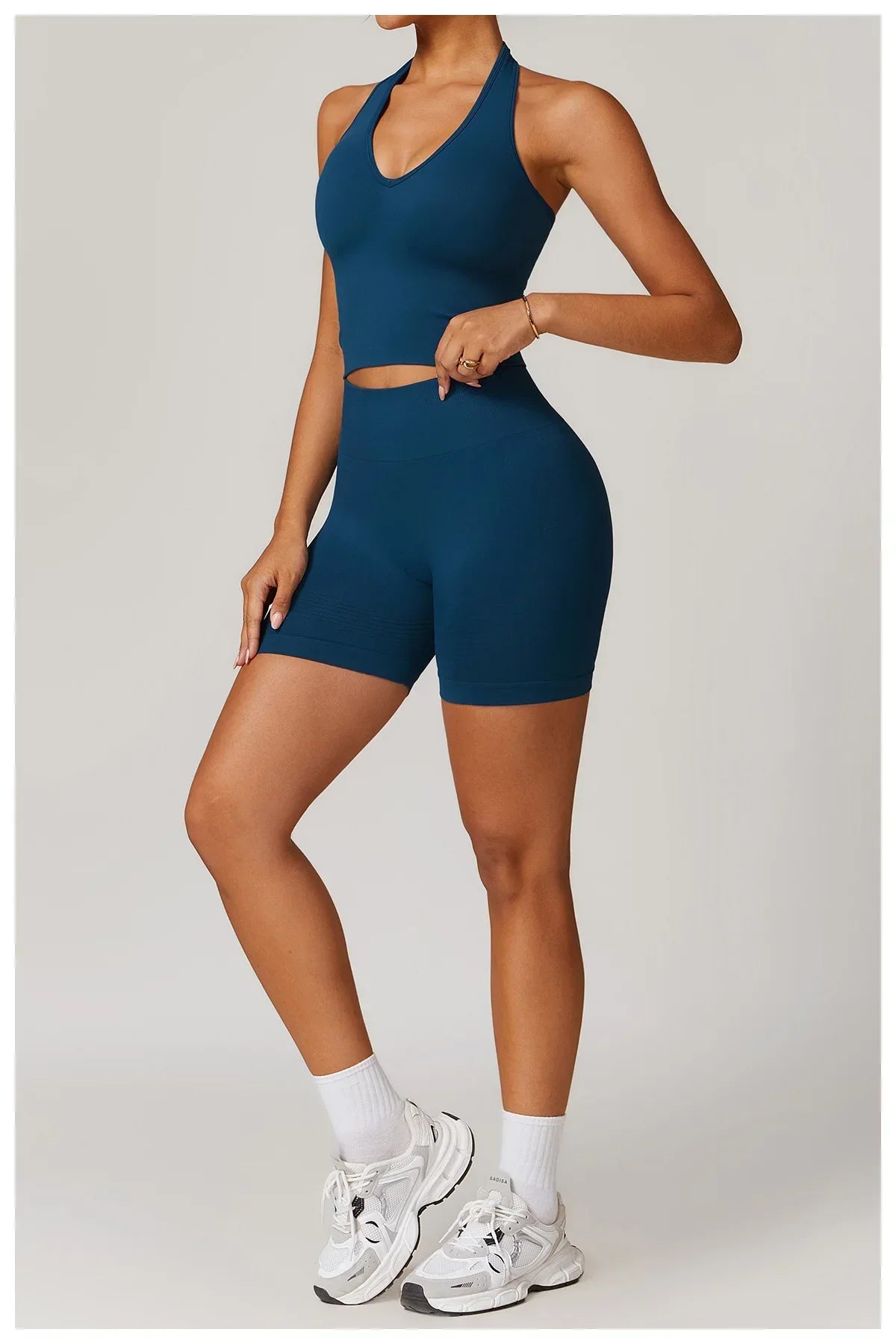 Bellanica - Seamless Ribbed 2-Piece Yoga Set