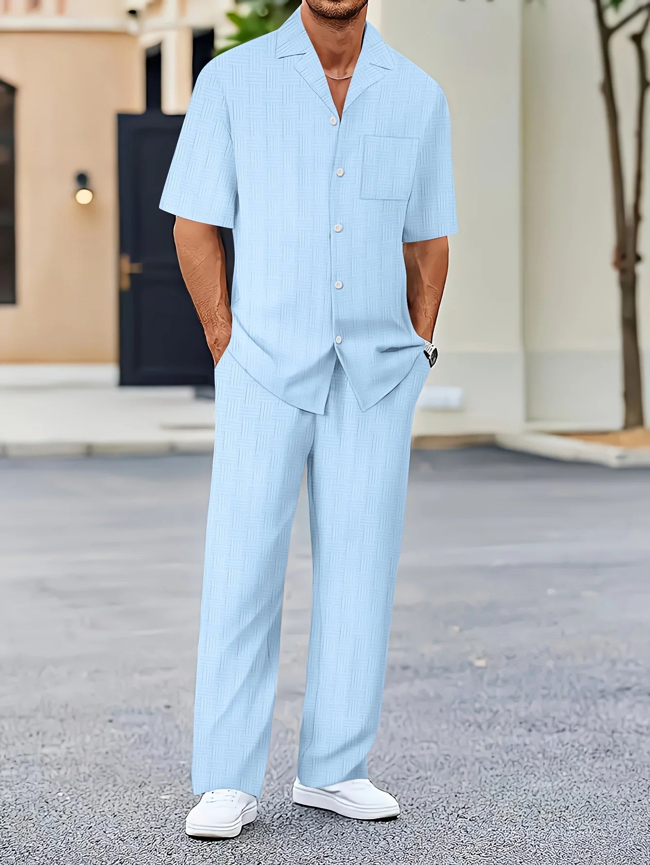Bellanica - Men's Summer Jacquard Shirt & Pants