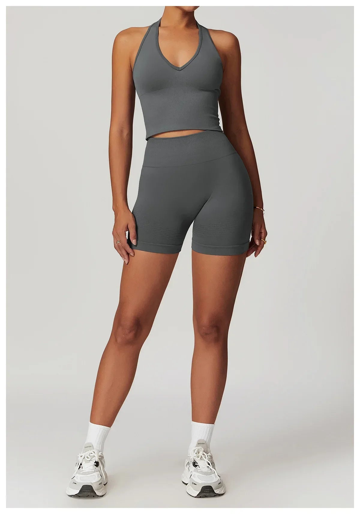 Bellanica - Seamless Ribbed 2-Piece Yoga Set
