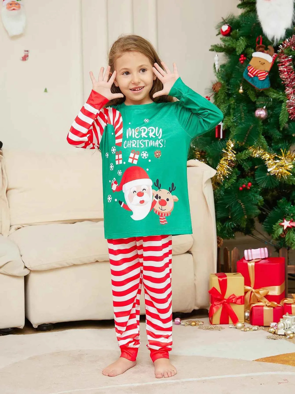 Deer Tree Family Pajamas