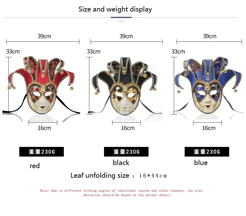 Bellanica - Joker Venetian Masquerade Party Mask
